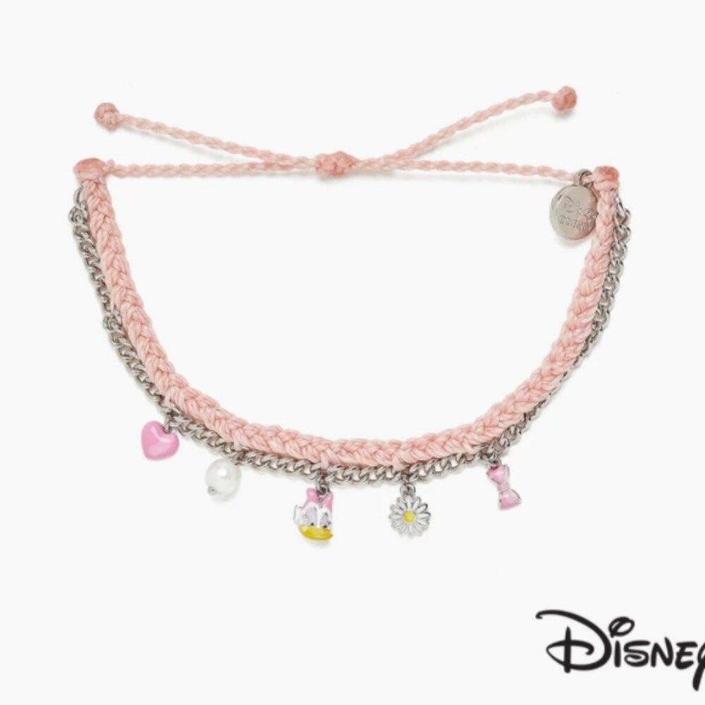 Pura Vida Disney Daisy Duck Multi Charm Bracelet